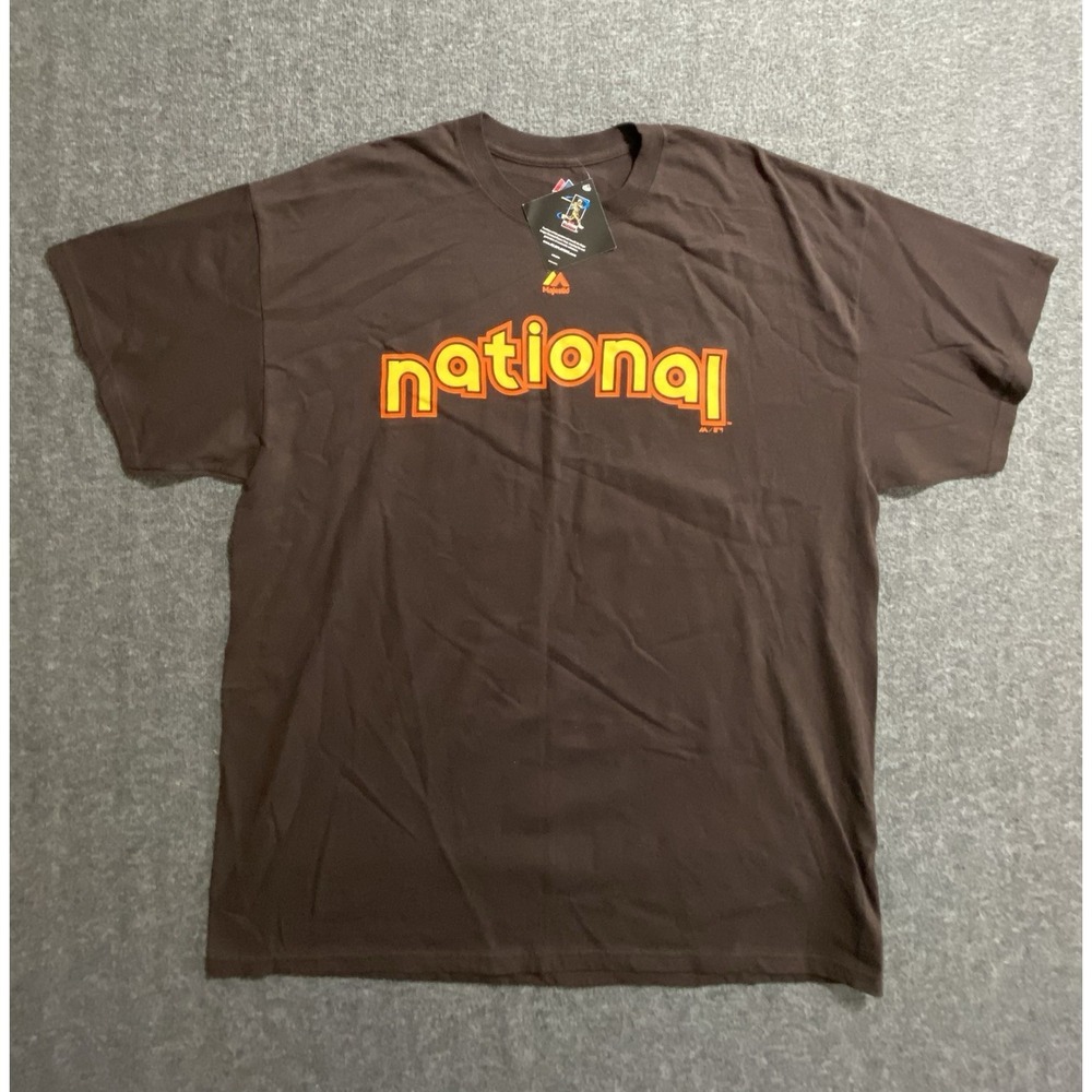 Majestic National All Star Game Cespedes #52 T Shirt Brown Mens Size XL